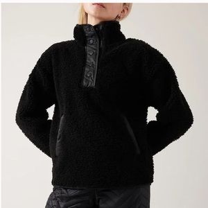 🖤NWT🖤 Athleta Cozy Sherpa Snap jacket